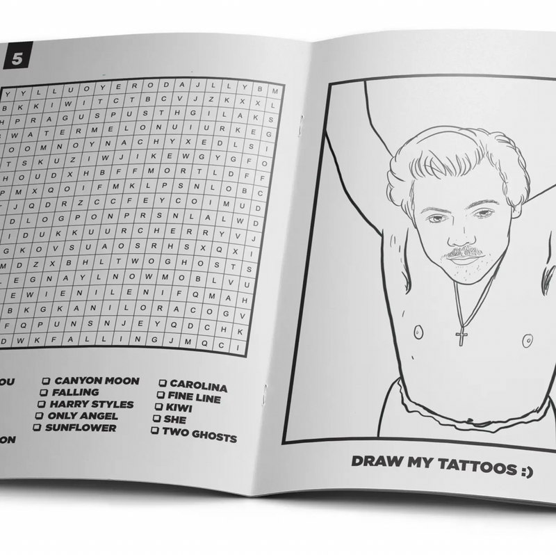 Harry Styles Activity Book