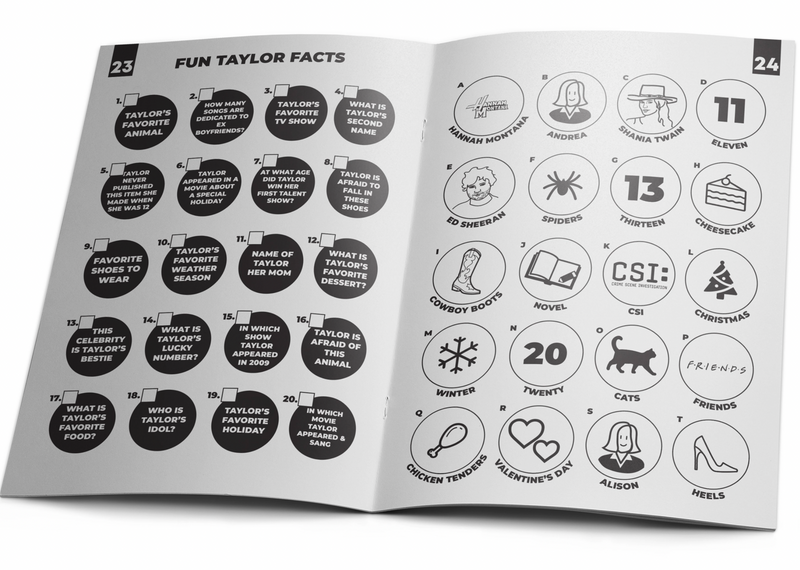 Taylor Swift Activity Book
