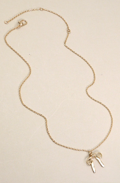 Julia Bow Pendant Necklace