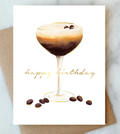 Espresso Martini Birthday Card