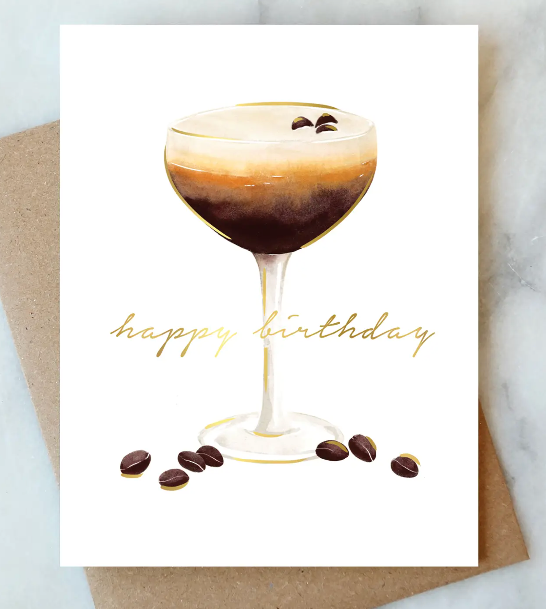 Espresso Martini Birthday Card