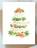 Just Married Wedding Cake Card