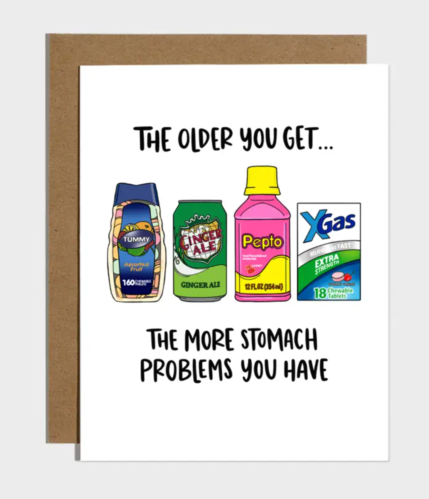 More Stomach Problems Birthday Card