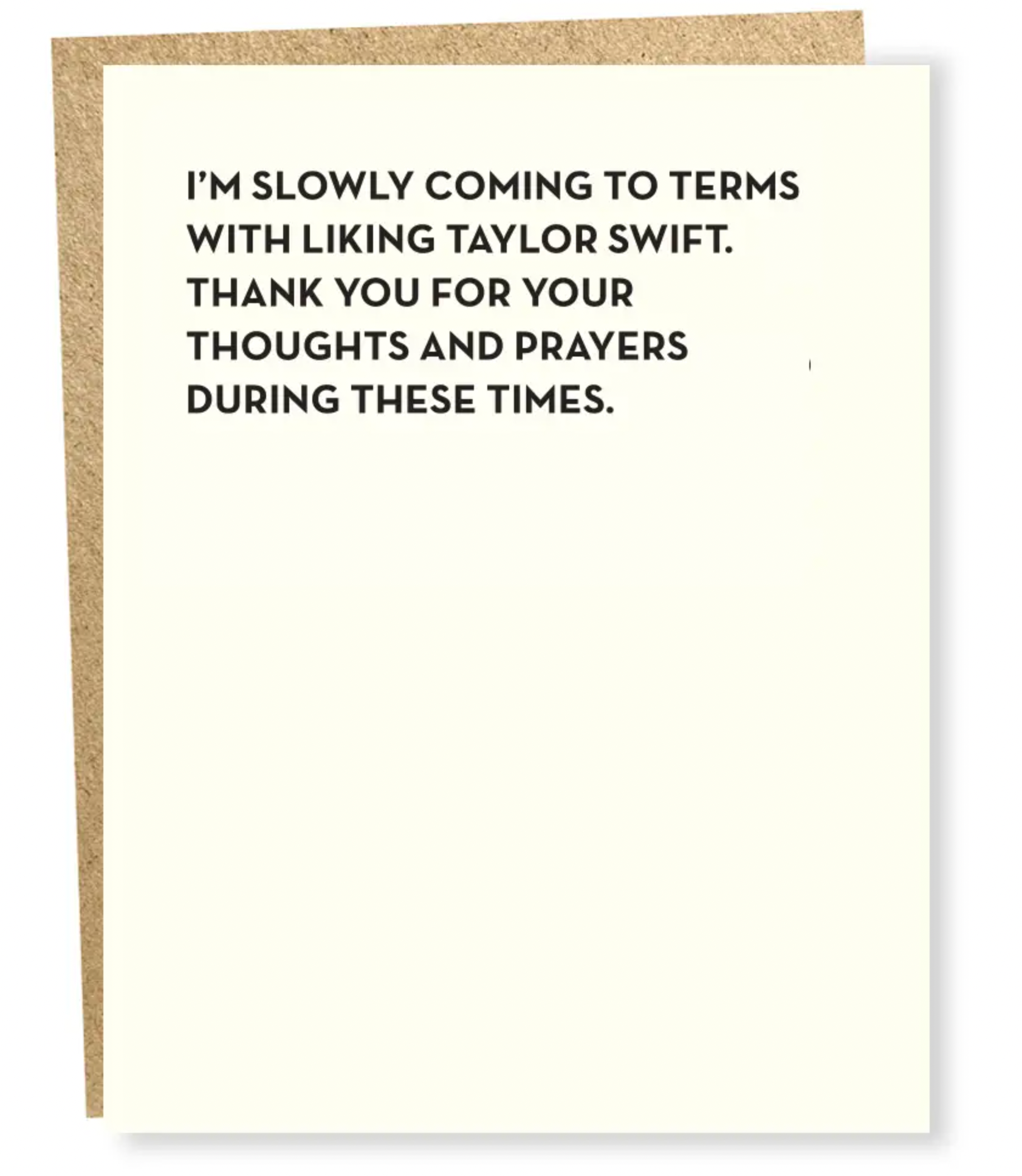 Thoughts And Prayers Taylor Swift Greeting Card