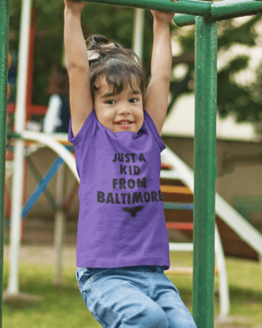 Brightside The Label Just A Kid From Baltimore Toddler Tee