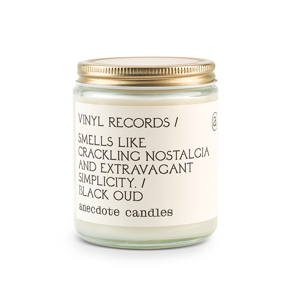 The Vinyl Records Candle