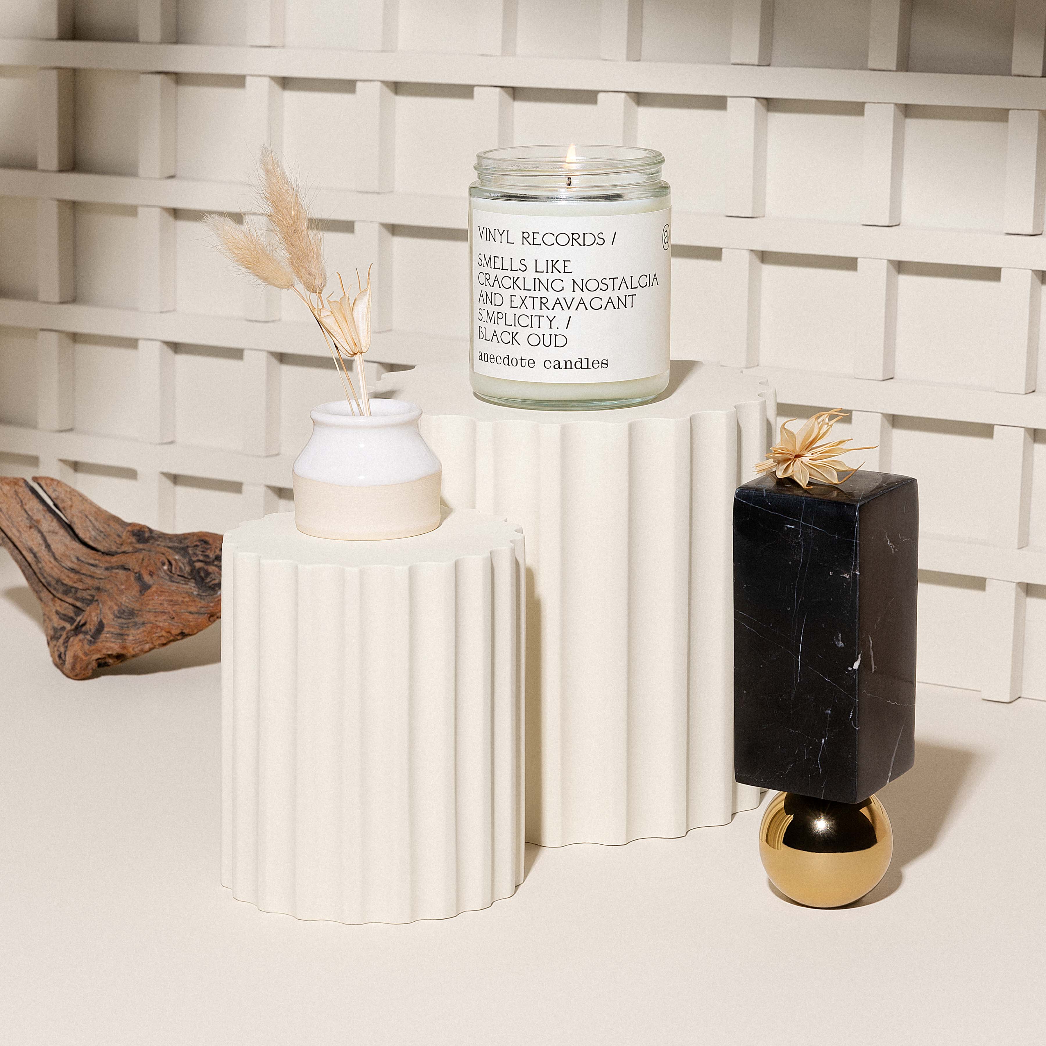 The Vinyl Records Candle