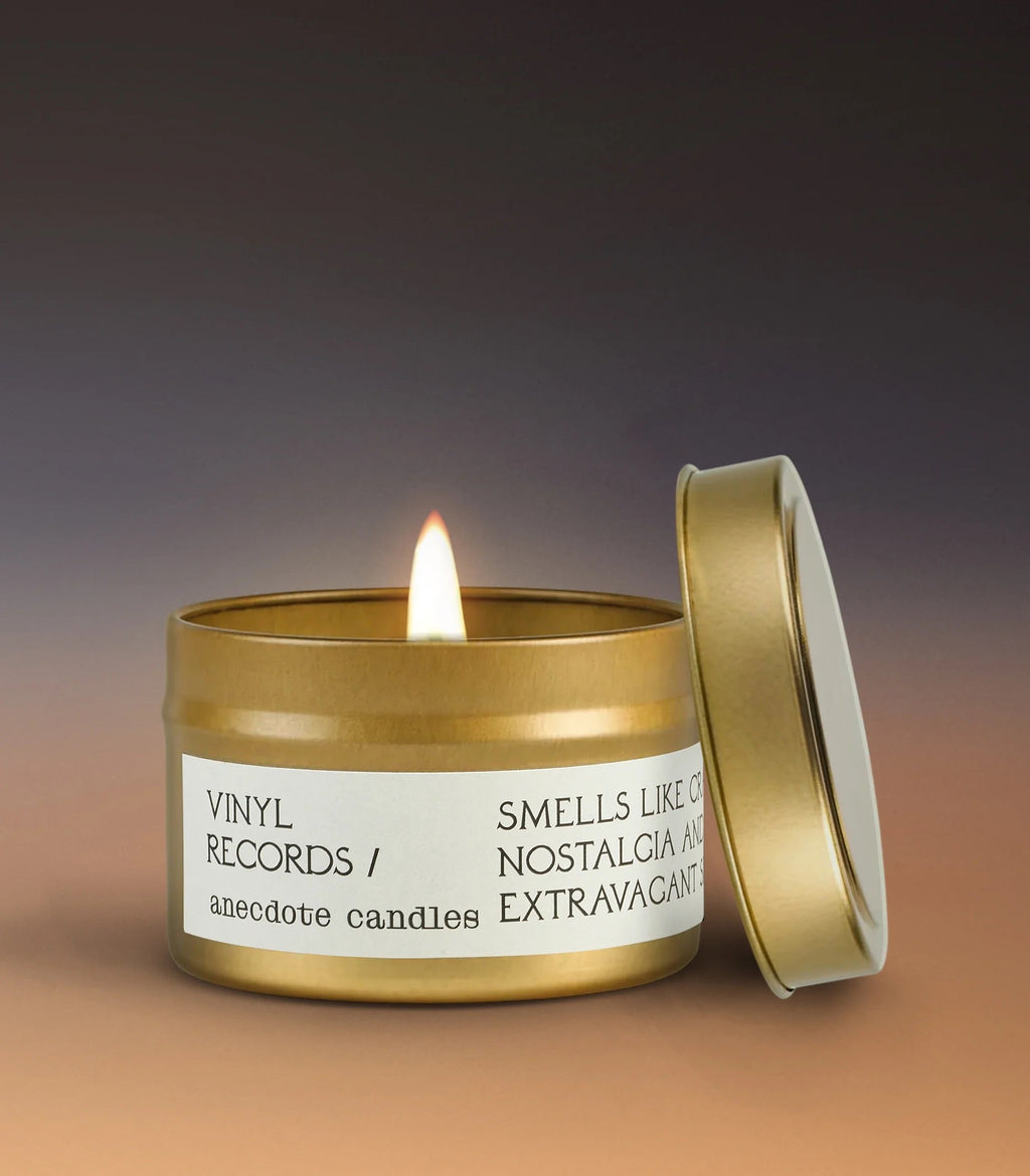 The Vinyl Records Candle