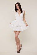 The Seabreeze Ribbon Lace Mini Dress