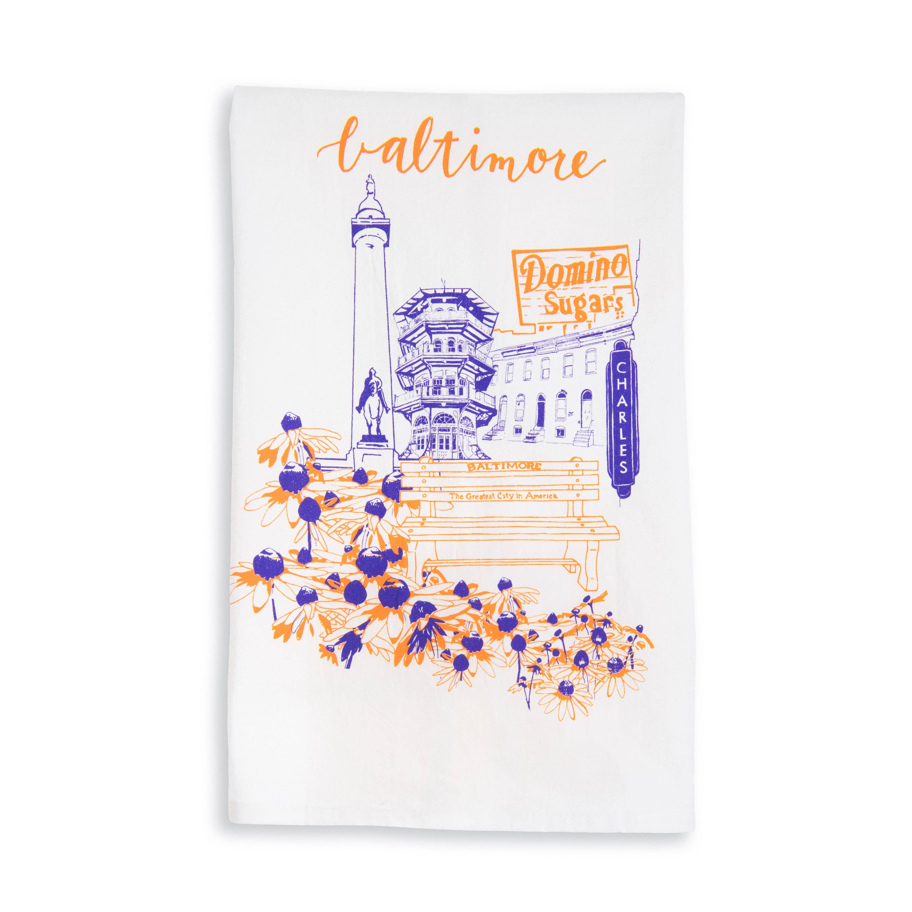 Baltimore City Love Tea Towel