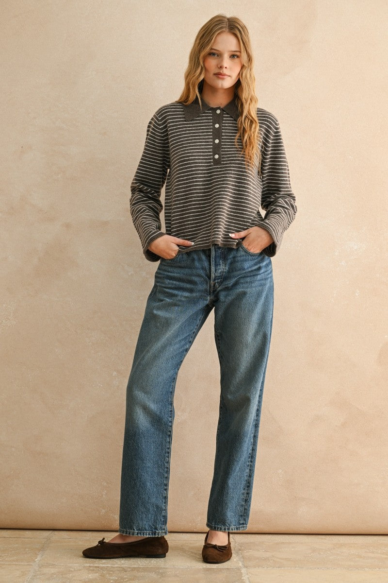 The Guilford Stripe Knitted Top