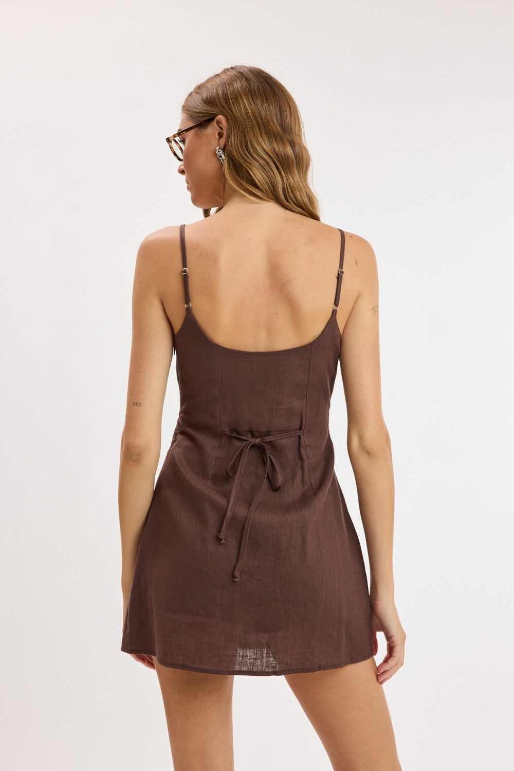 Effortless Linen Mini Dress – Brightside Boutique