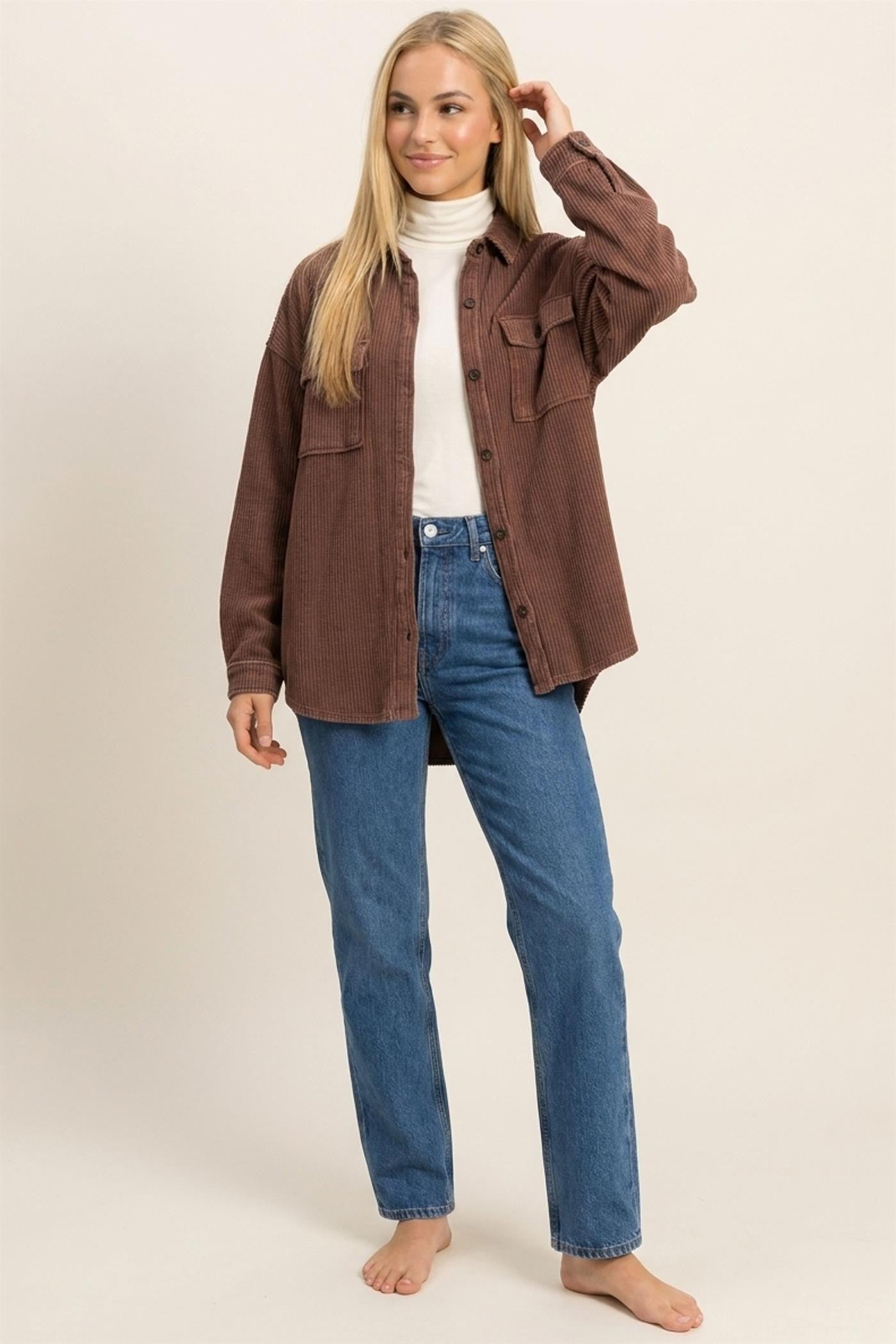 The Mesa Waffle Shacket