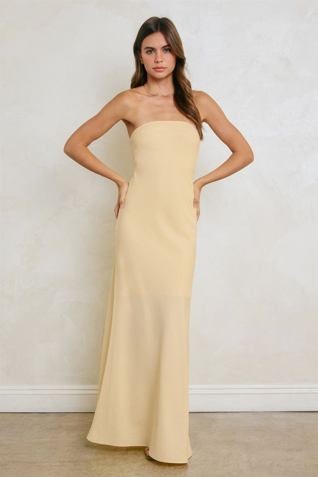 Barely Butter Maxi Dress