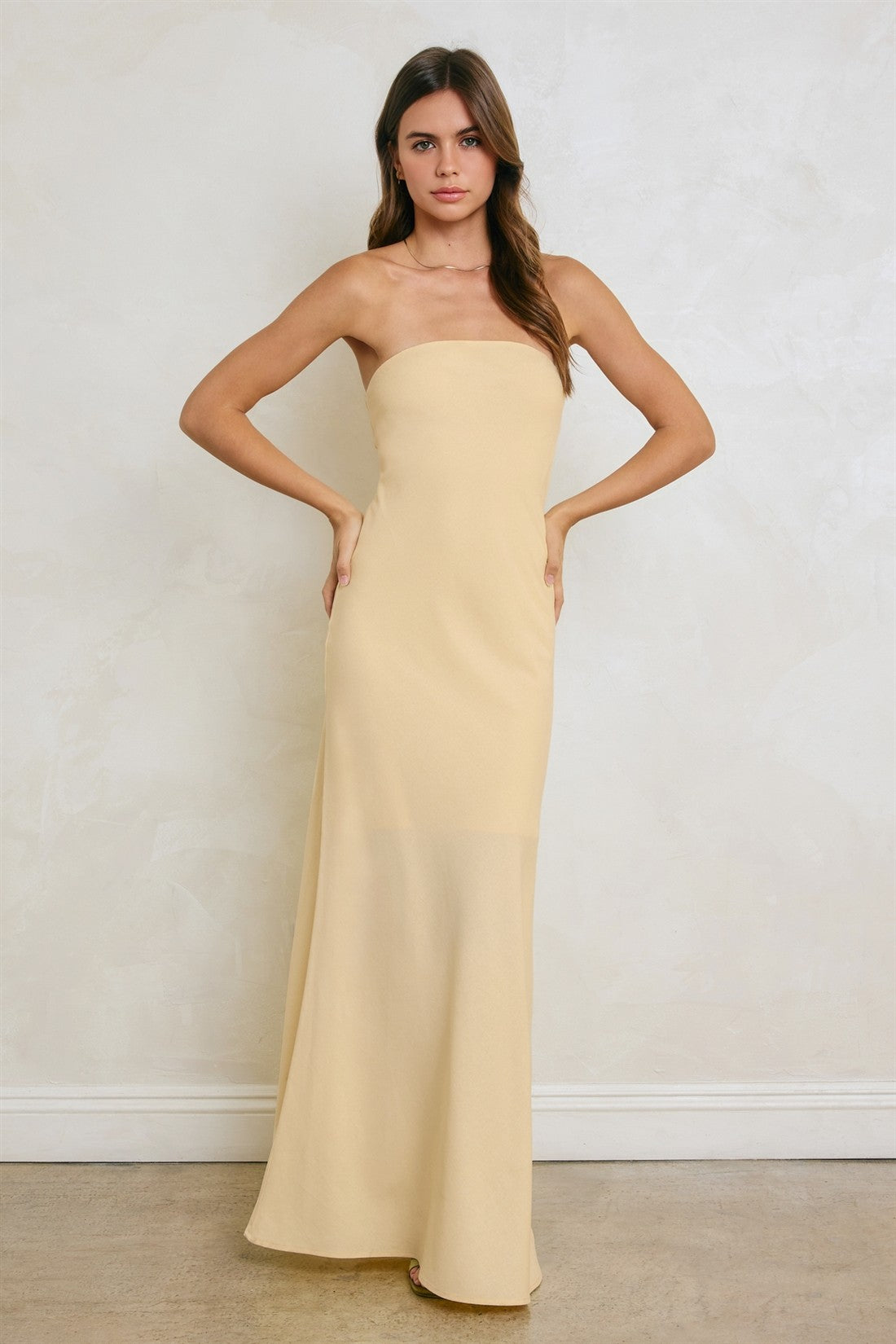Barely Butter Maxi Dress