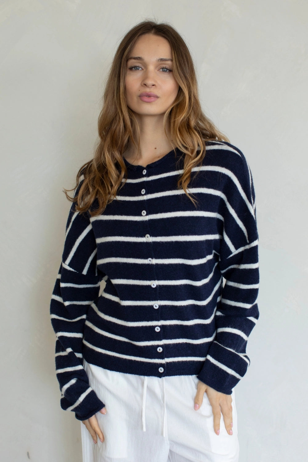 Cabana Striped Piper Cardigan