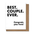 Best Couple Ever Wedding Card