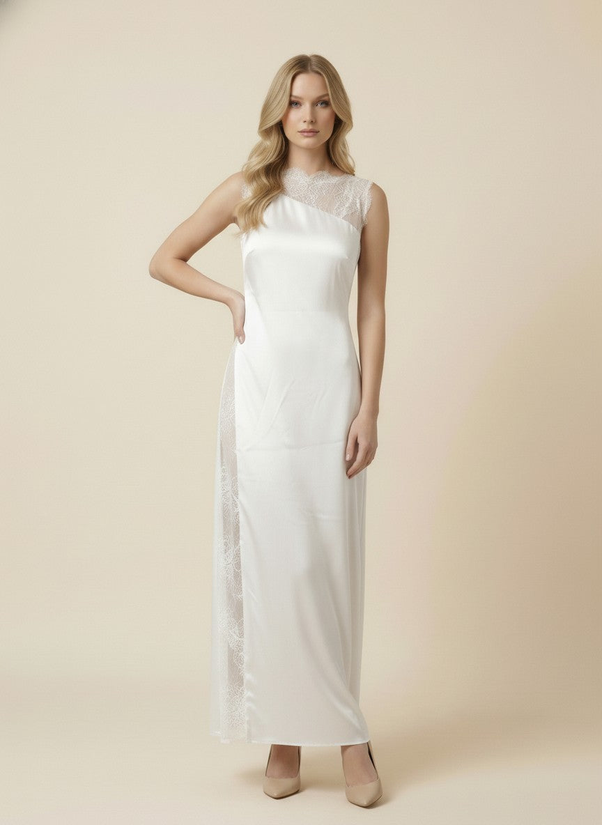The Juliette Satin Maxi Dress
