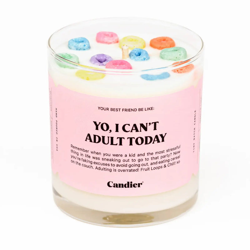 Can’t Adult Cereal Candle