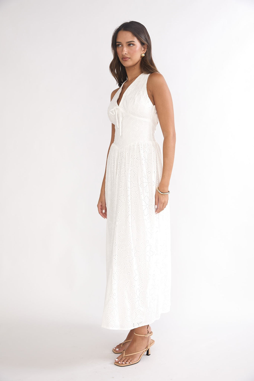 Blossom Charm Halter Midi Dress