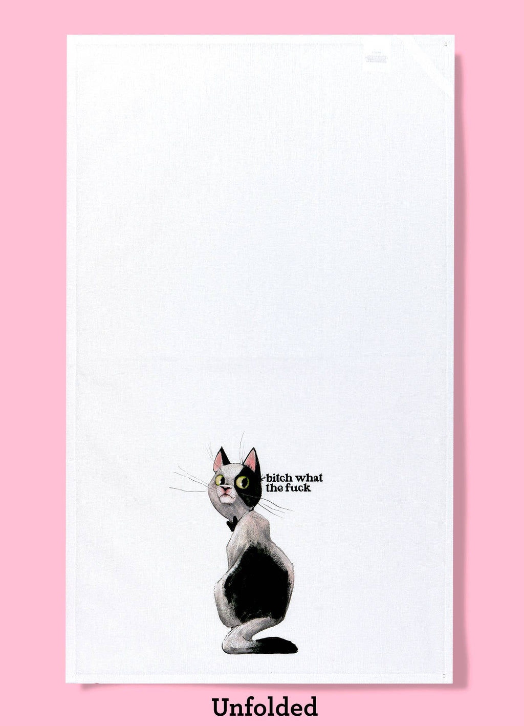 Bitch What the Fuck Tea Towel