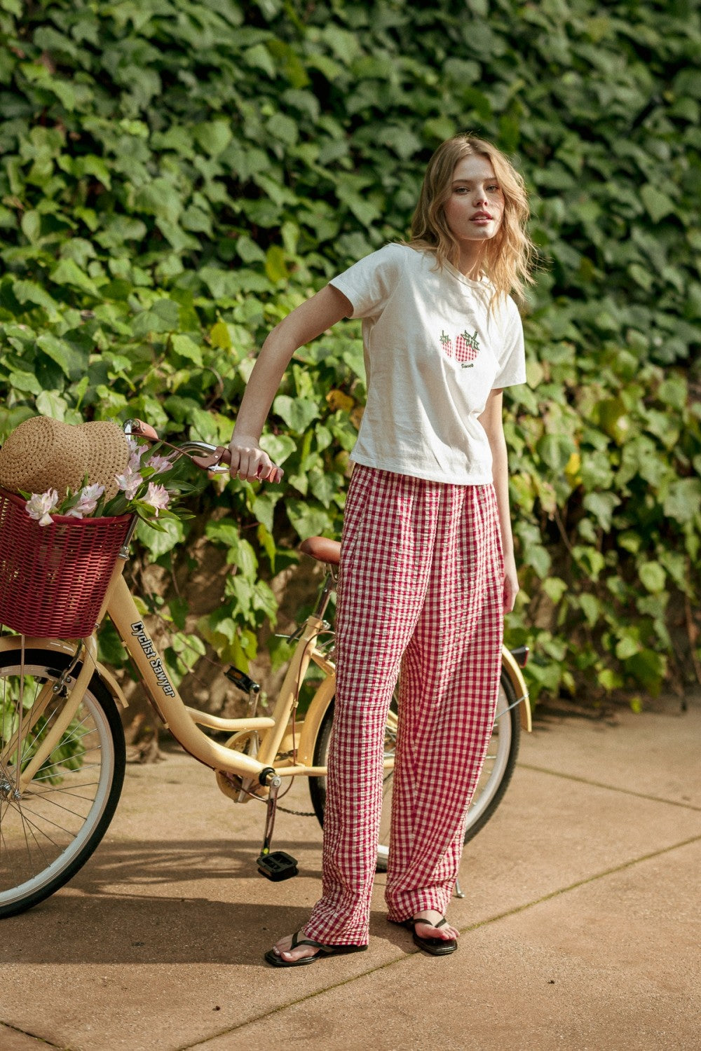 Berry Cute Gingham Pant