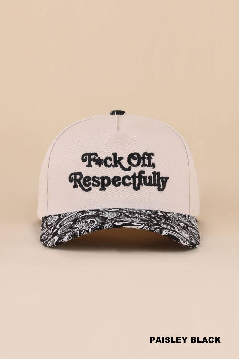 Fuck Off Respectfully Two Tone Snapback