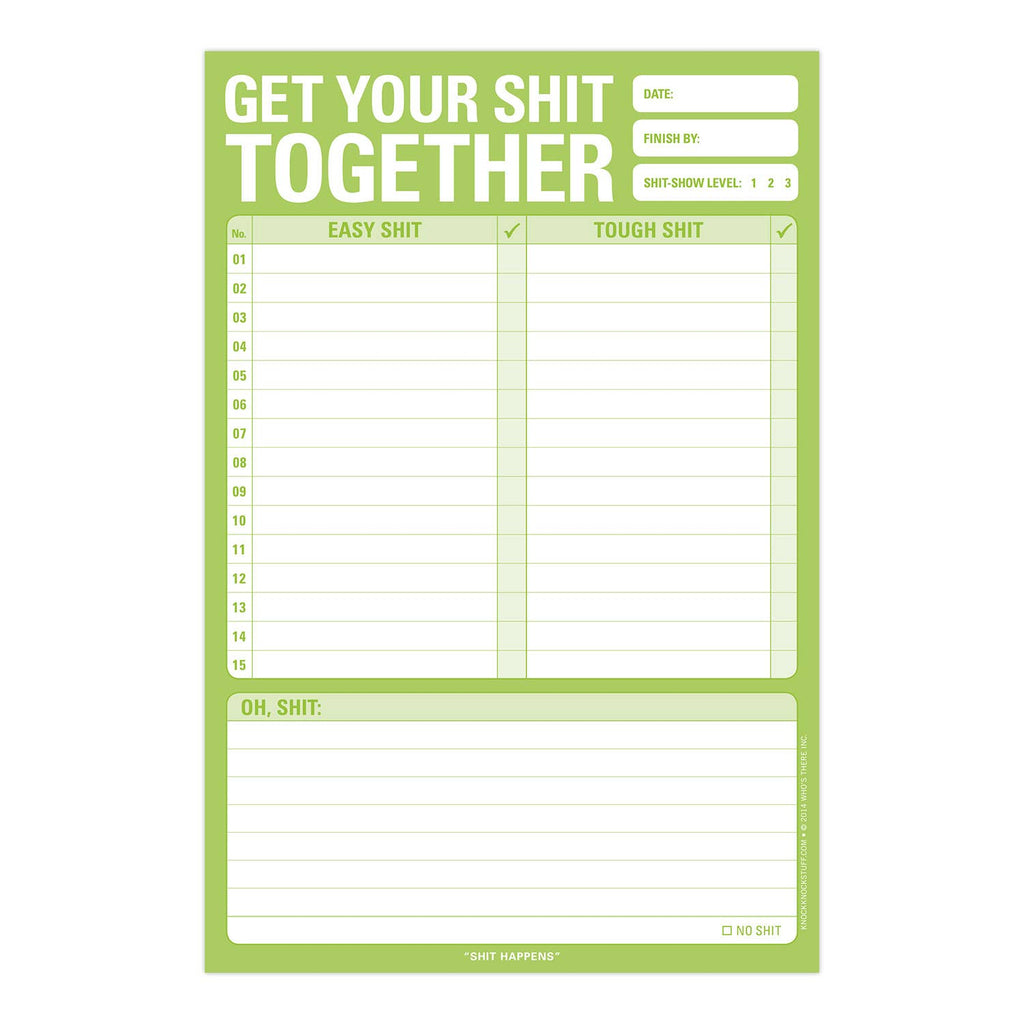 Get Your Shit Together Notepads