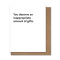 Inappropriate Gifts Birthday Card