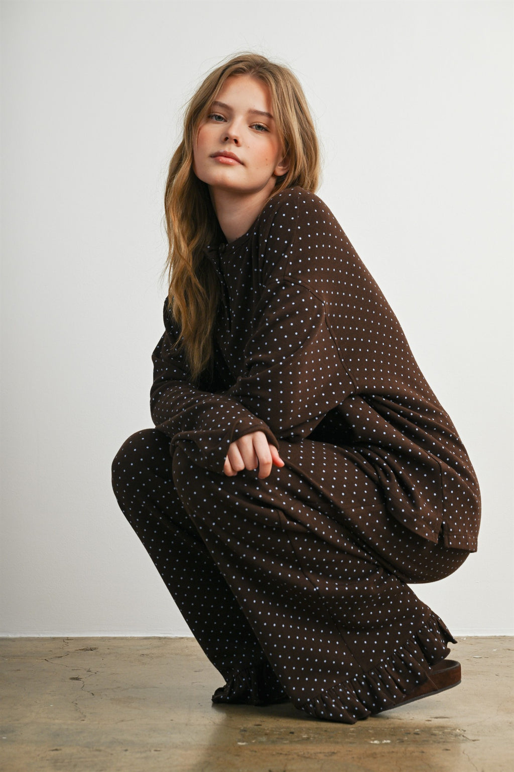 The Maplewood Polka Wide Leg Pant