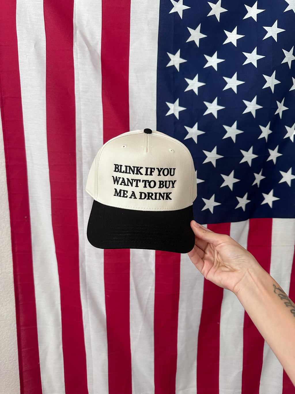  Blink If You Want To Buy Me A Drink Snapback