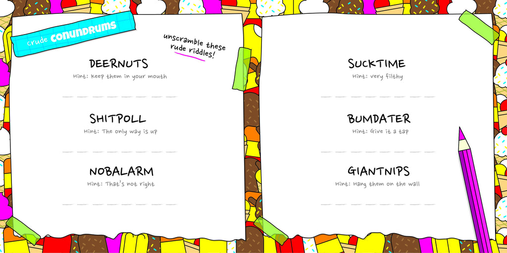 Cock-A-Doodle: Rude Activity Book For Adults