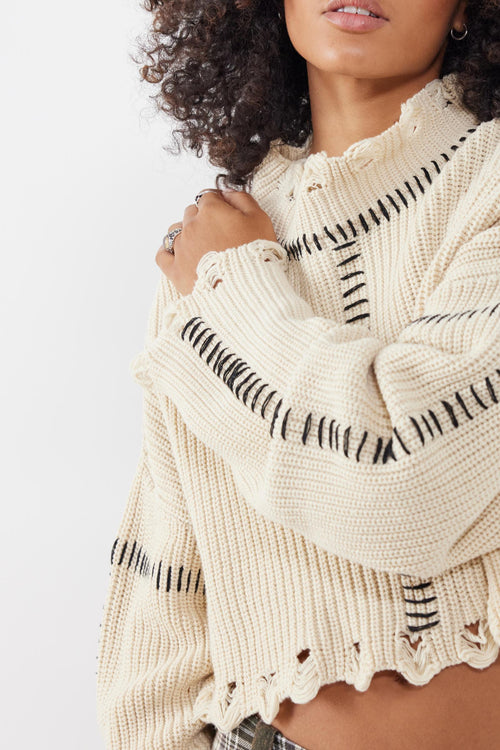 BDG Cropped Stitch Jumper