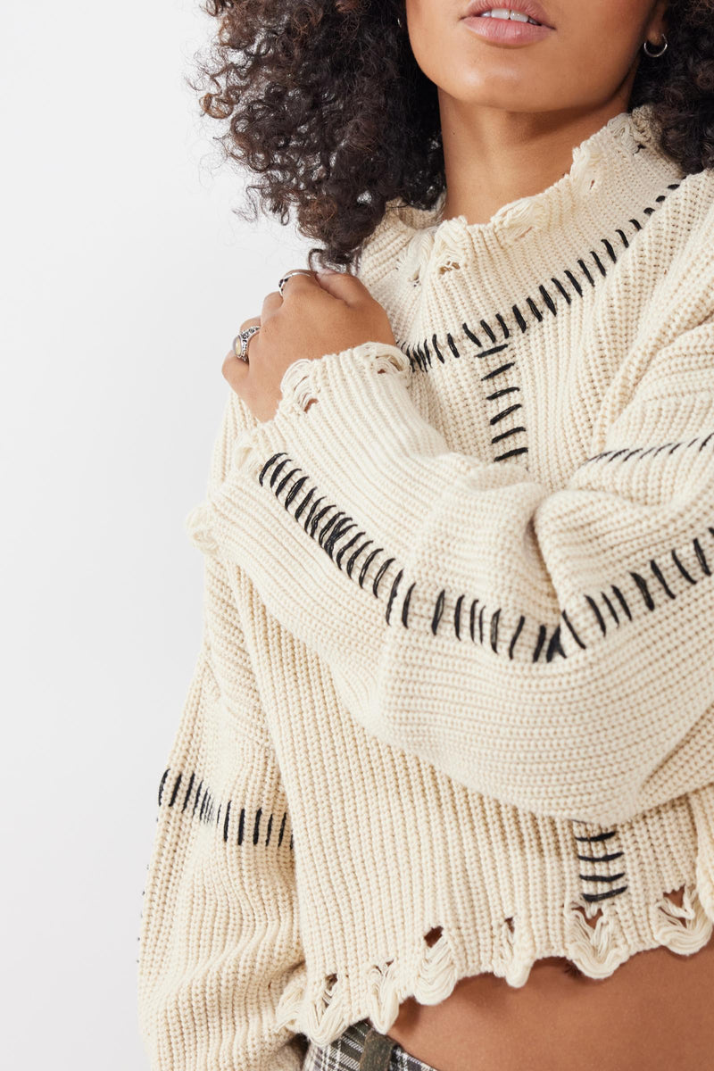 BDG Cropped Stitch Jumper