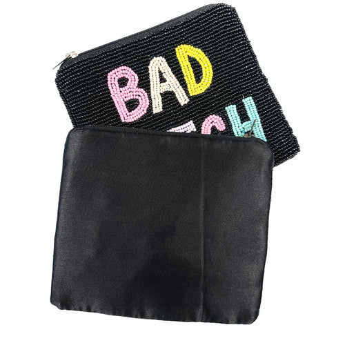 Bad Bitch Beaded Pouch