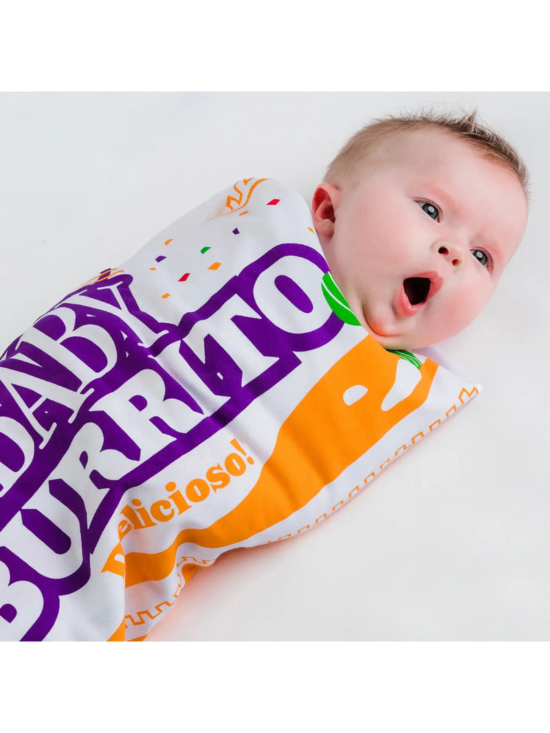 Fast Food Baby Burrito Swaddling Blanket