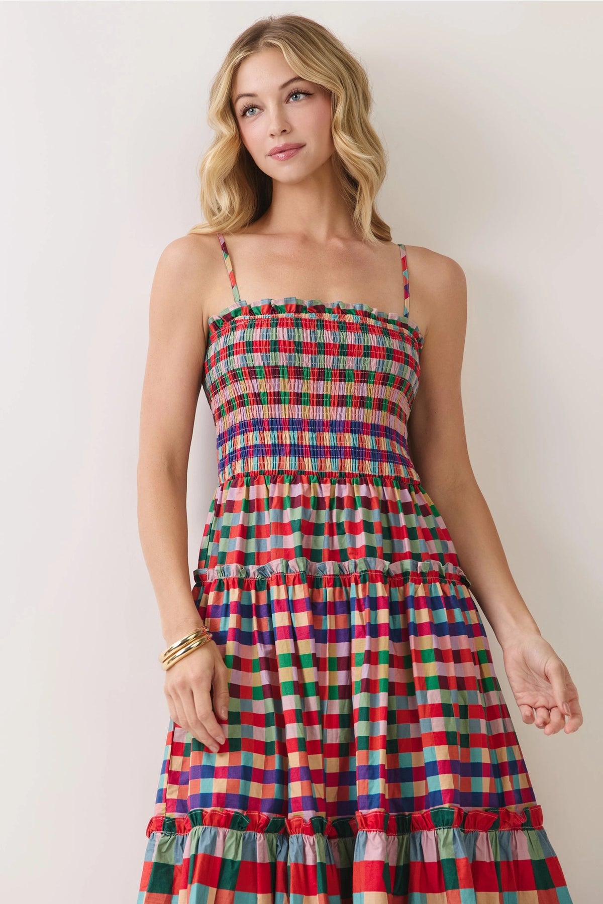 The Autumn Fields Plaid Maxi Dress