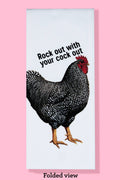 Rock Out With Your Cock Out Tea Towel
