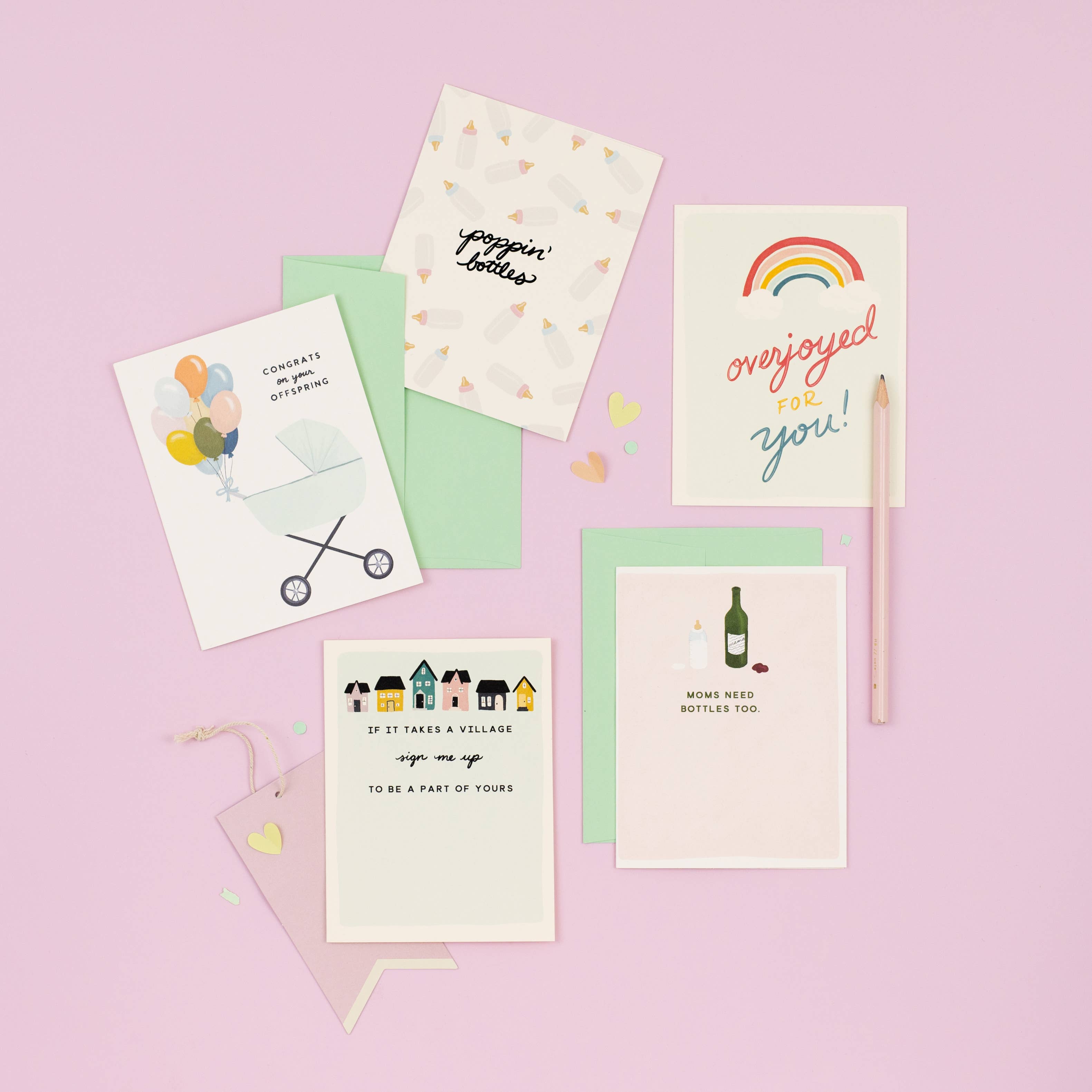 Mom Bottles Card