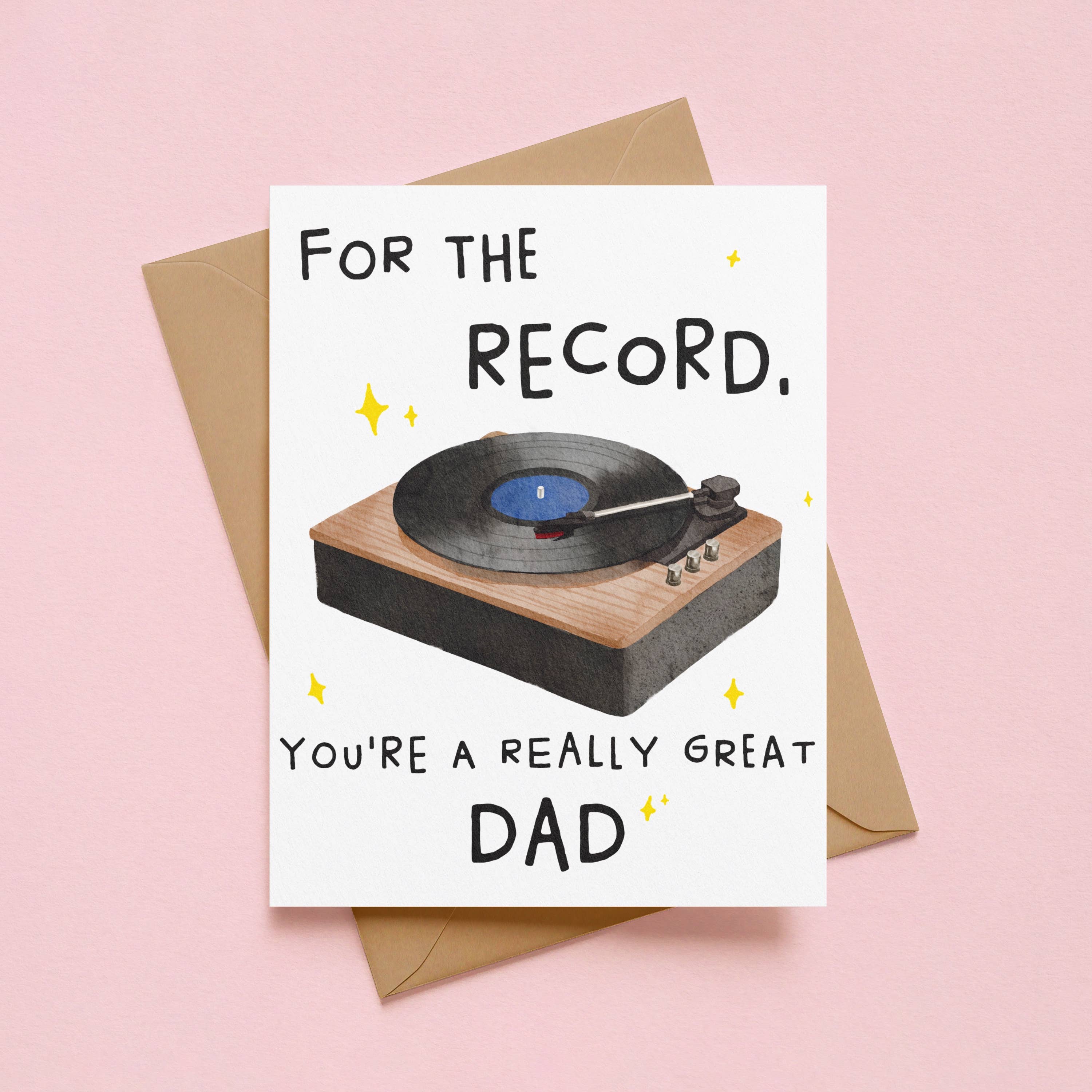 For The Record Father's Day Card