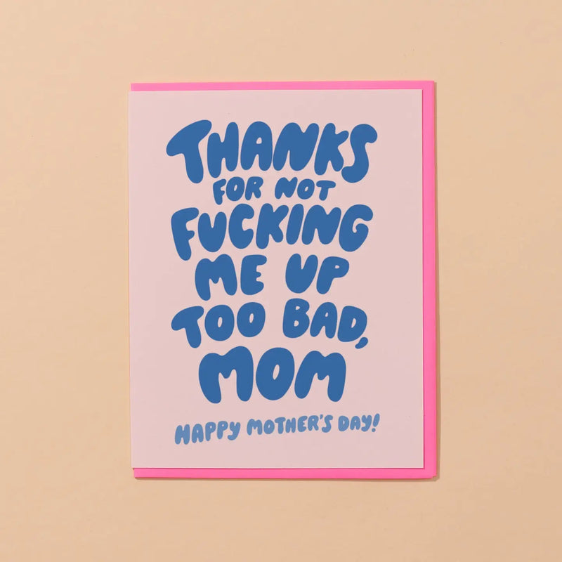 Thanks Mom Mother's Day Card