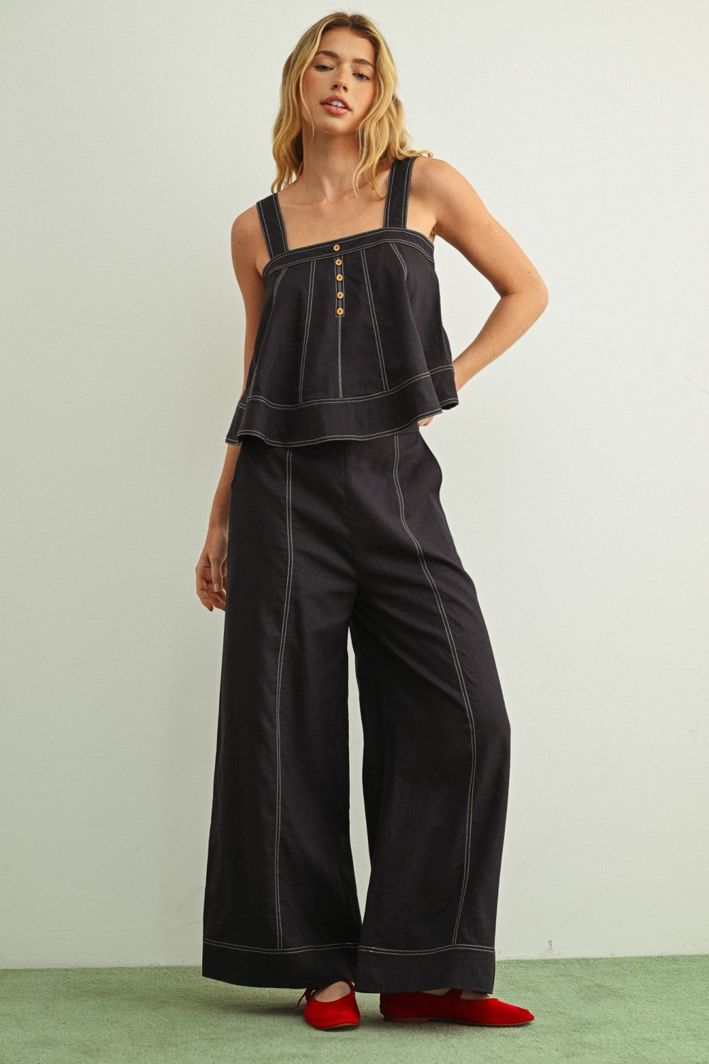 The Drift Linen Wide Leg Pants