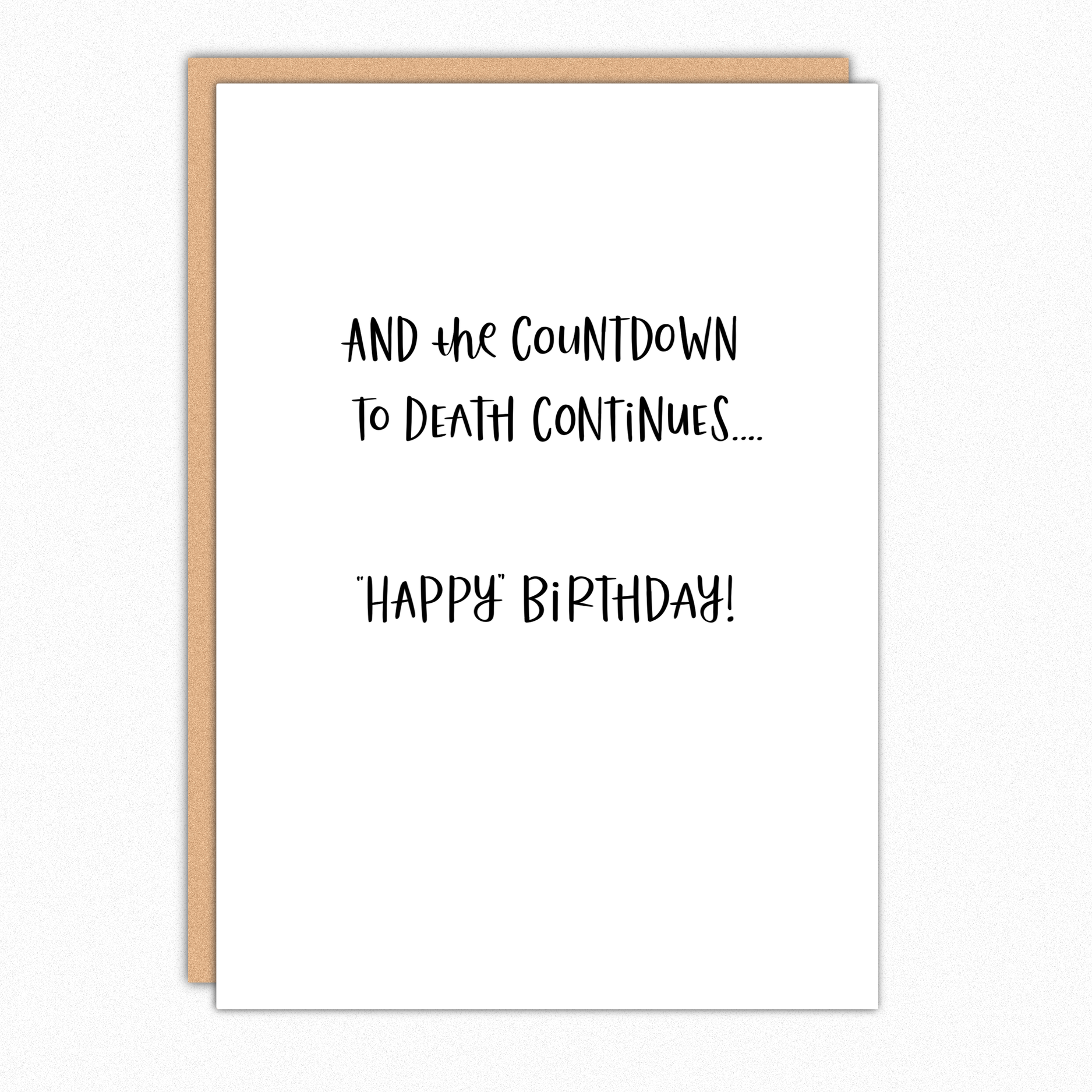 Countdown To Death Birthday Card – Brightside Boutique