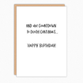 Countdown To Death Birthday Card