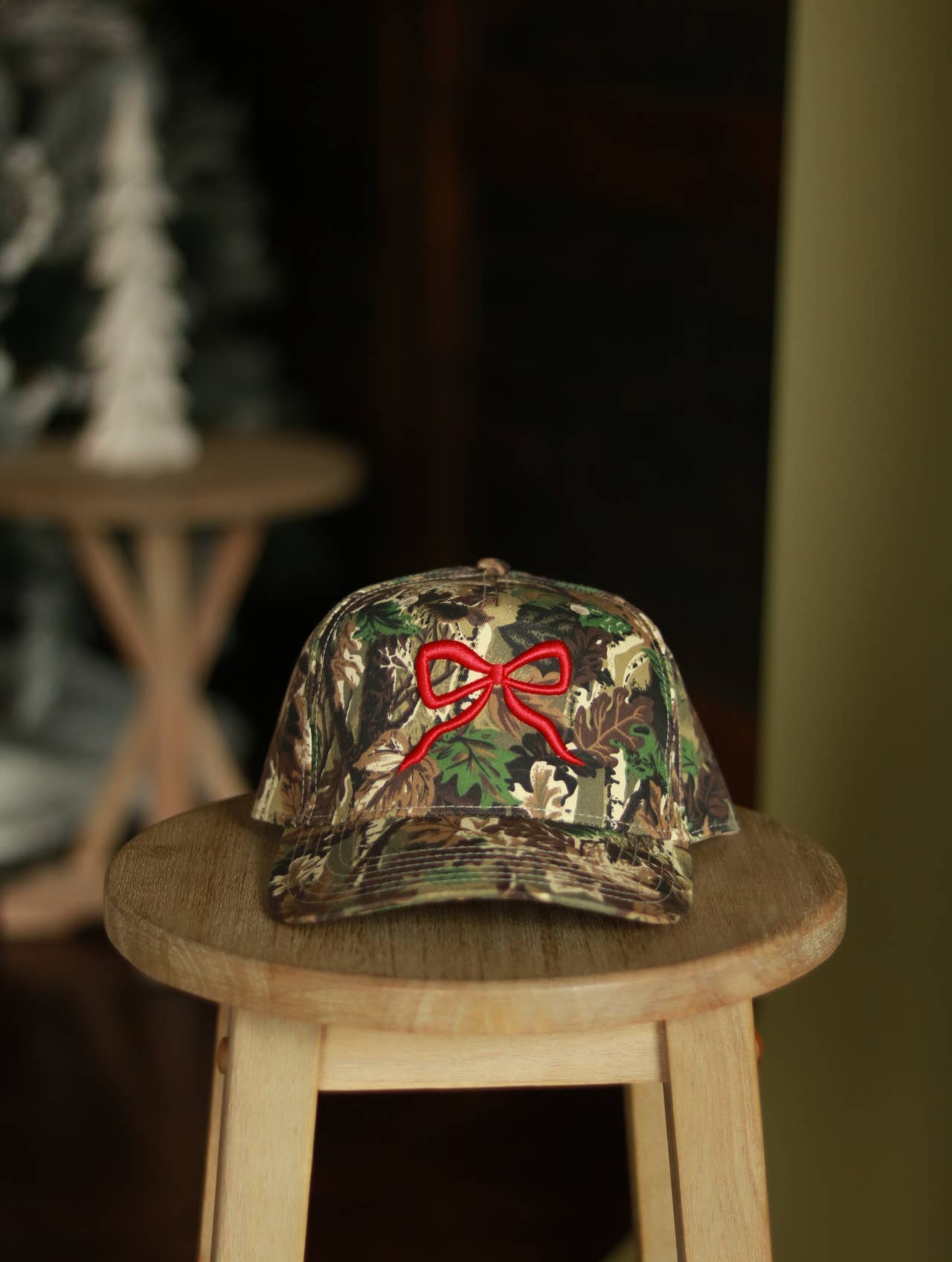 Camo Red Bow Snapback
