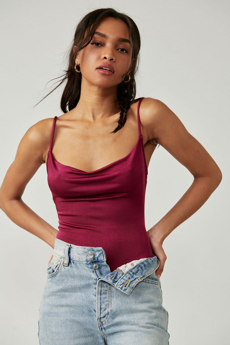 Free People Cowls In The Club Bodysuit