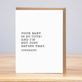 Cute Baby Congrats Card