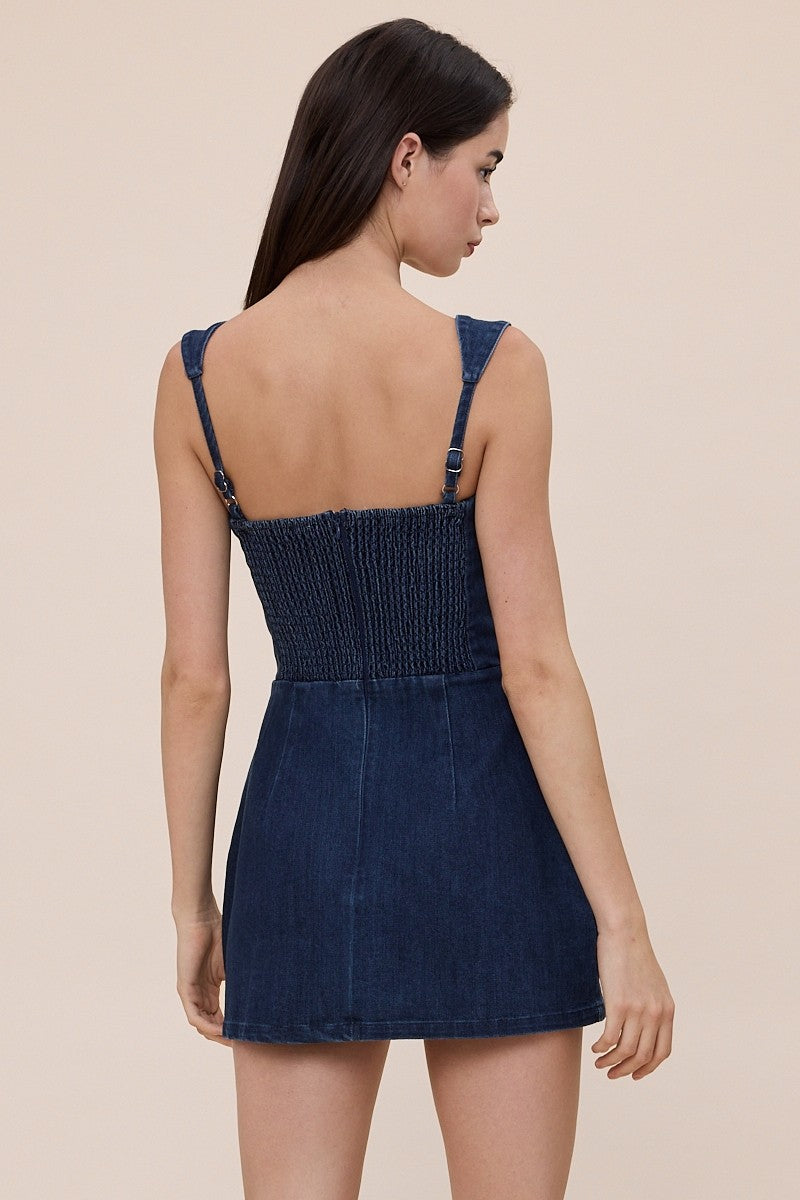 Barefoot Blue Denim Mini Dress