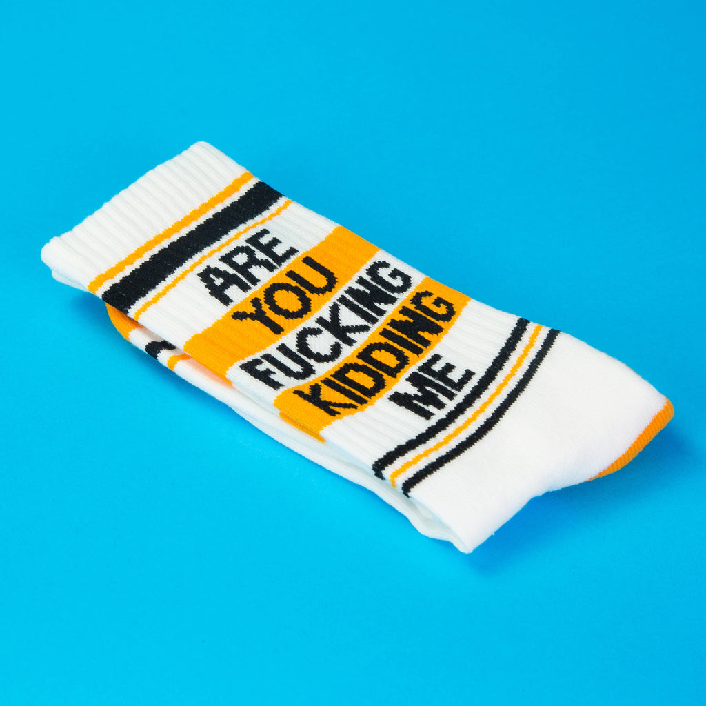 Are You Fucking Kidding Me Gym Crew Socks