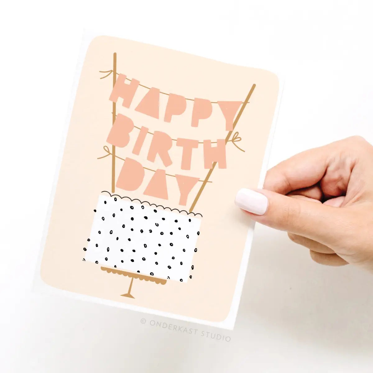 Happy Birthday Cake Topper Birthday Card